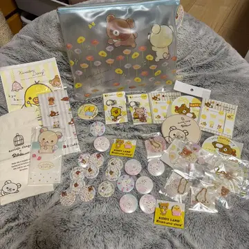 [ 세트 ] 리락쿠마 캔뱃지 끈 등