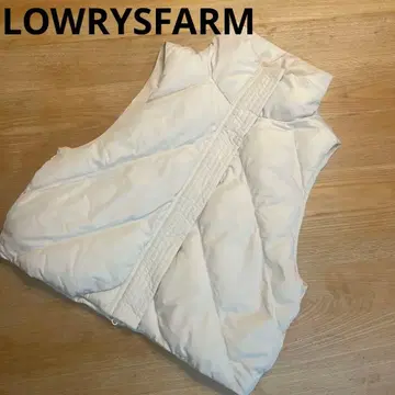 LOWRYSFARM 나카와타 숏 베스트 아이보리 다운 베스트
