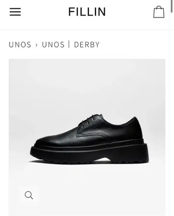 [ FILLIN ] UNOS DERBY 키높이 신발 7cm
