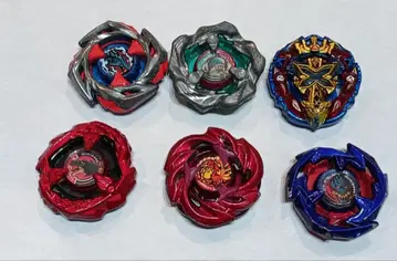 베이블레이드 X 6개 세트 티라노 비트 고래 웨이브