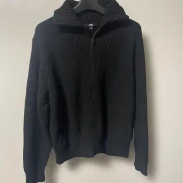 블랙 XL 집업 니트 유니클로 드라이버즈 니트 새상품급
