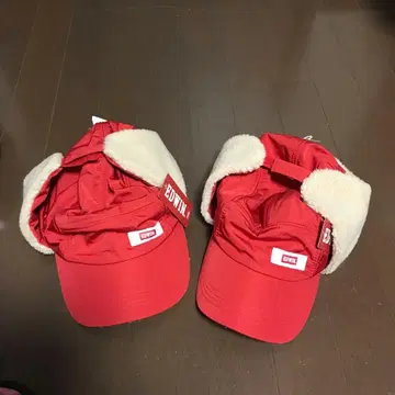 미사용 EDWIN 플라이트 캡 레드 2개