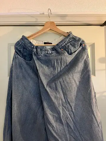 RNA URCH 블루 데님 와이드 팬츠