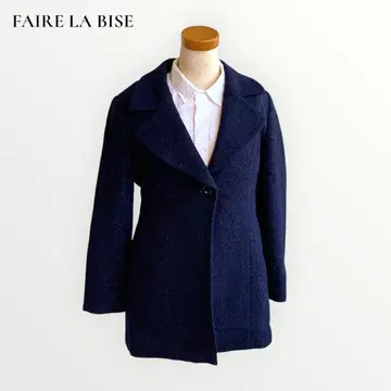 [페일러 비즈] 코트 여성용 네이비 테일러드 울 출퇴근