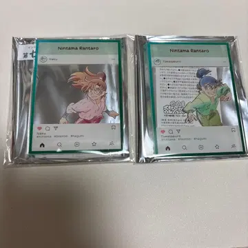 닌타마 인스타풍 아크릴 트레이딩 카드 플레이트 식만류삼랑 선법사이자