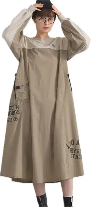 IRIEY 스트레치 나일론 맨투맨 원피스 2025 가을/겨울 신상