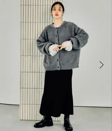 니트 가디건*플레어 스커트 2종 세트