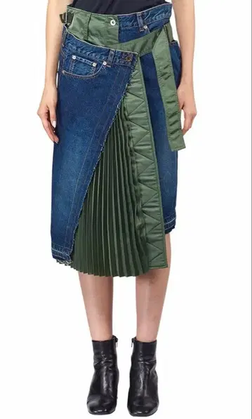 [ 정가 79920엔 ] sacai 데님 도킹 스커트