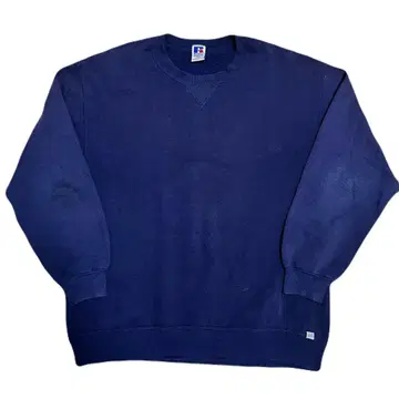 러셀 네이비 무지 USA제 맨투맨 XXL