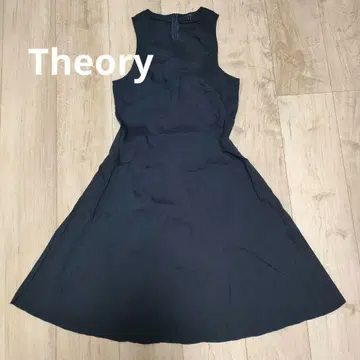 Theory 블랙 슬리브리스 미니 원피스 S 사이즈