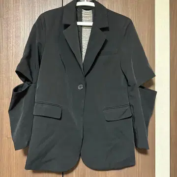 블랙 테일러드 자켓