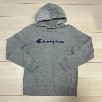 Champion 그레이 후드 부착 후드티 X-LARGE