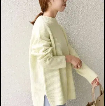 SHIPS any 캐시미어 믹스 래글런 하이넥 풀오버