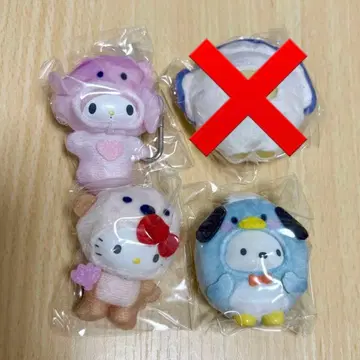 캐릭터 봉제 인형 키링 세트