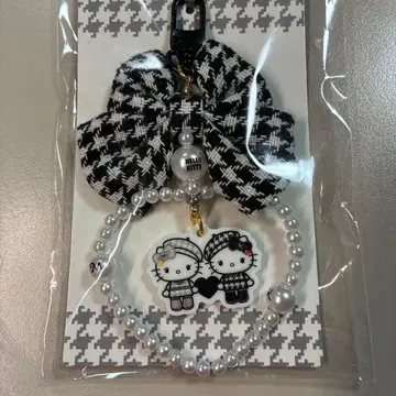 키티 흑백 걸리시 쌍둥이 코디 키 참 키링