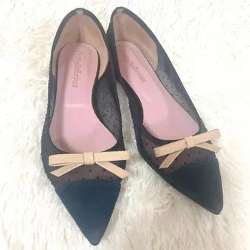 [ Pretty Ballerinas ] 플랫슈즈 리본 24 메쉬