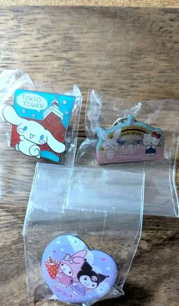 [도쿄 한정판] 산리오 핀 배지 3개 세트