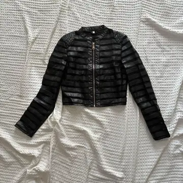 인조 가죽 노카라 자켓 모드 캐주얼 블랙 라이더 스타일