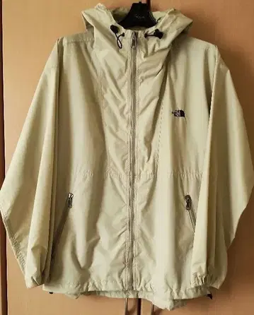 THE NORTH FACE 나일론 자켓 베이지 후드 부착