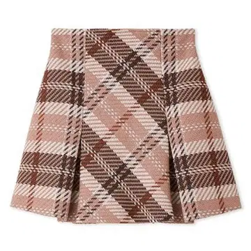 [ 새상품급 ] SNIDEL 스나이델 로빙 체크 미니 스커트 PNK 1