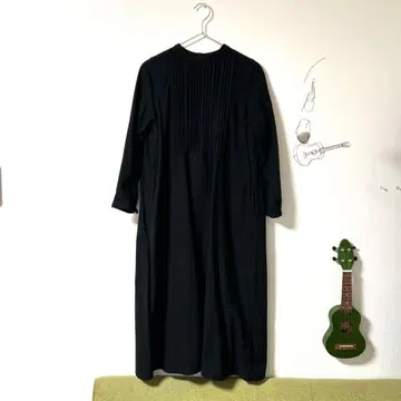 마녀의 롱 원피스 블랙 뒷면 글렌체크