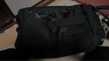 블랙 토트백 다기능 포켓 부착