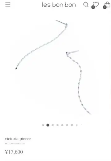 les bonbon 빅토리아 귀걸이 화이트 골드