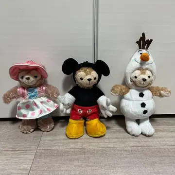 홍콩 디즈니 더피 셰리메이 봉제 인형 키체인