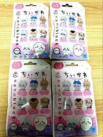 nanoblock 치이카와 (먼작귀) 시리즈 4팩 세트