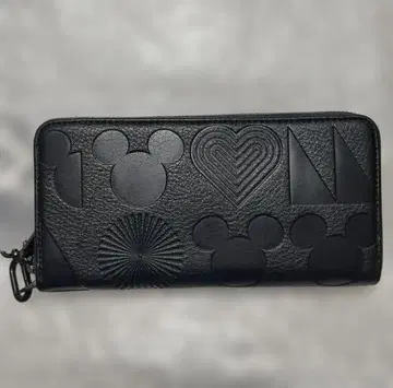 미키 라운드 지퍼 장지갑 미사용 새상품 디즈니 데시구알 콜라보