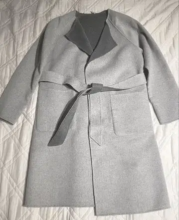 2way 리버서블 더블 페이스 랩 코트