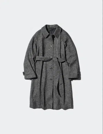 [택 포함 새상품] 트위드 싱글 칼라 코트 UNIQLO