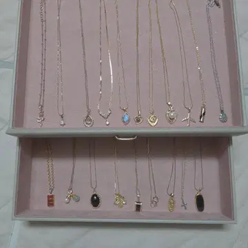 묶음 판매 골드 체인 목걸이 세트 20개 세트