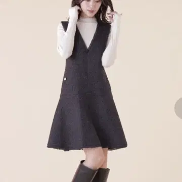 질 바이 질 스튜어트 오리지널 트위드 프린지 점프스커트