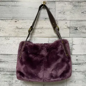 Y2K 퍼 백 숄더백 퍼플 페어리 그런지 00s