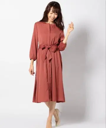 23구 파우더리데신 2WAY 롱 원피스