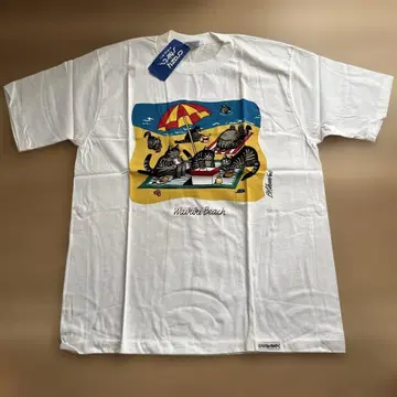 [새상품 미사용] 클레이지 셔츠 BEACH CATS T셔츠