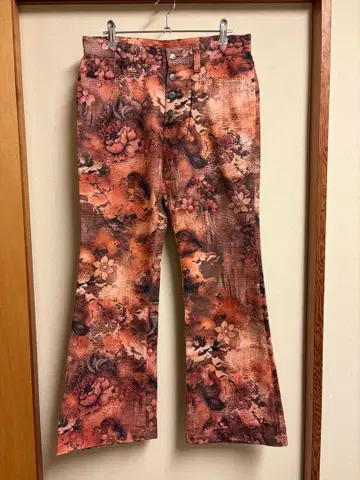 TORNADO MART 꽃무늬 부츠컷 플레어 VINTAGE 빈티지