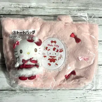 새상품 산리오 복권 키티 토트백 마스코트 2종 세트 3
