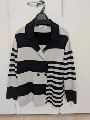 MORABITO 니트 가디건 네이비 그레이