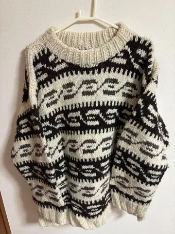 LA PAZ 기하학 패턴 니트 스웨터