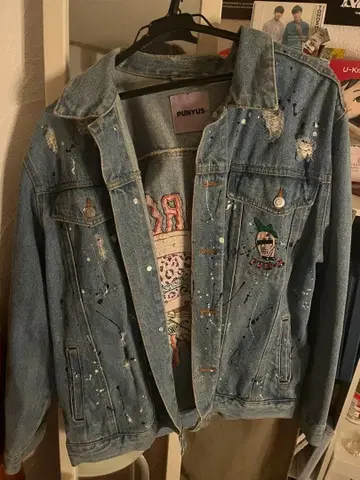 PUNYUS 데미지 가공 데님 자켓