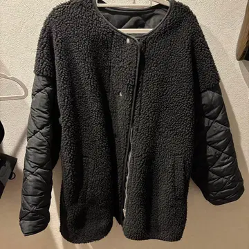 Lian 블랙 보아 자켓 F 사이즈