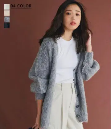 베이스먼트 온라인 모헤어 가디건