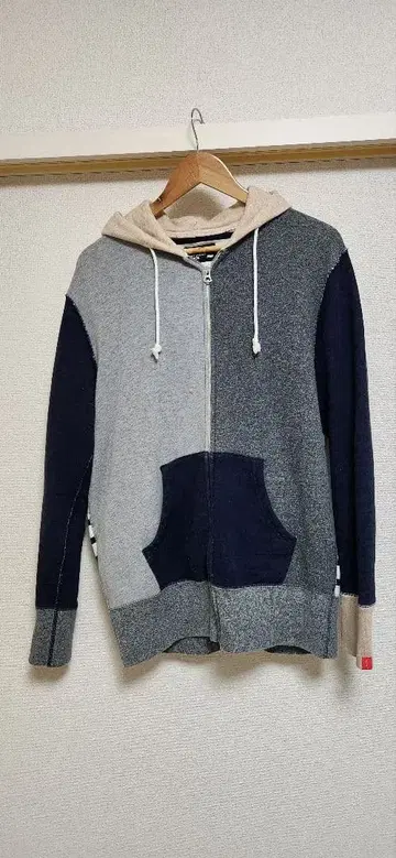 LOOPWHEELER L 사이즈 집업 후드티