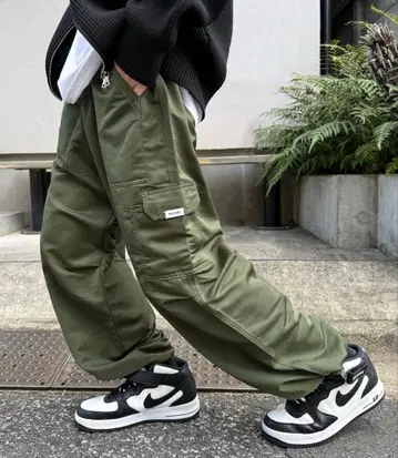 올리브 그린 카고 팬츠 우먼 ZOZOTOWN