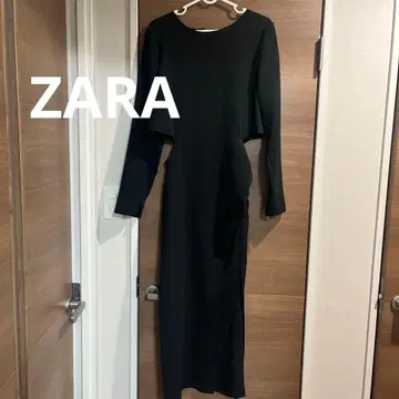 ZARA 택 포함 롱 원피스 블랙