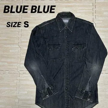 BLUE BLUE 블랙 웨스턴 데님 셔츠 1 S