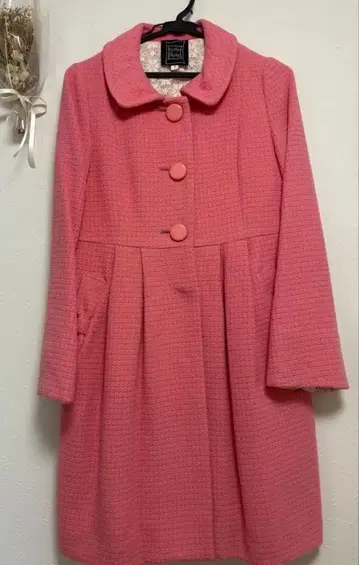 신시아 로울리 핑크 코트 사이즈 2