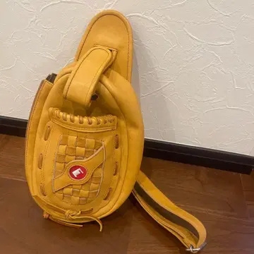 트라이온 오렌지 가죽 바디백 뜨개질 디자인